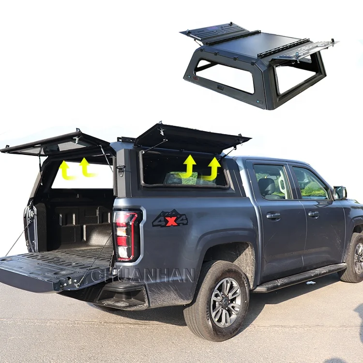 

Truck Bed Cover Dual Cab Hardtop Aluminum Pick Up Canopy Dmax Canopy For Isuzu Navara Np300 Hardtop Truck Canopy Ladder