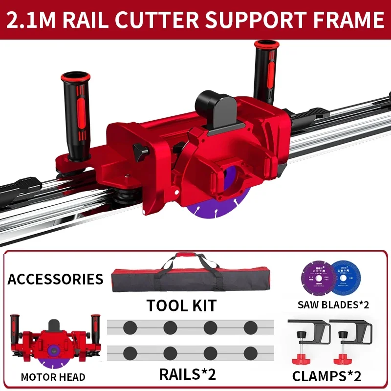 Track Cutting Machine Support Marble Slab Tile Large Format Track Cutting Machine Straight Cutting & Chamfering Machine Manual P