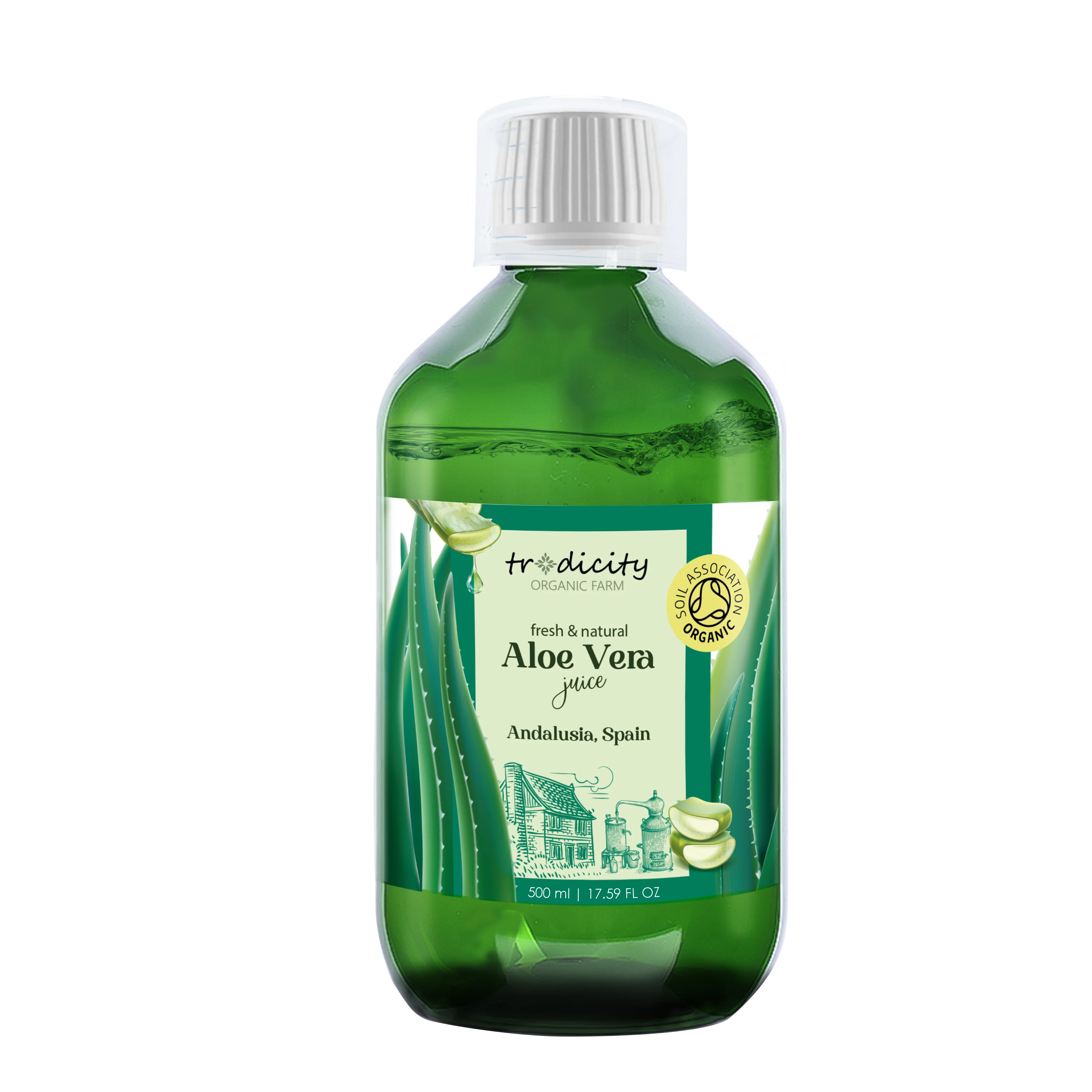 Jugo de Aloe Vera Puro y Natural - Hidratación Natural DETOX Tradicity Organic Farm