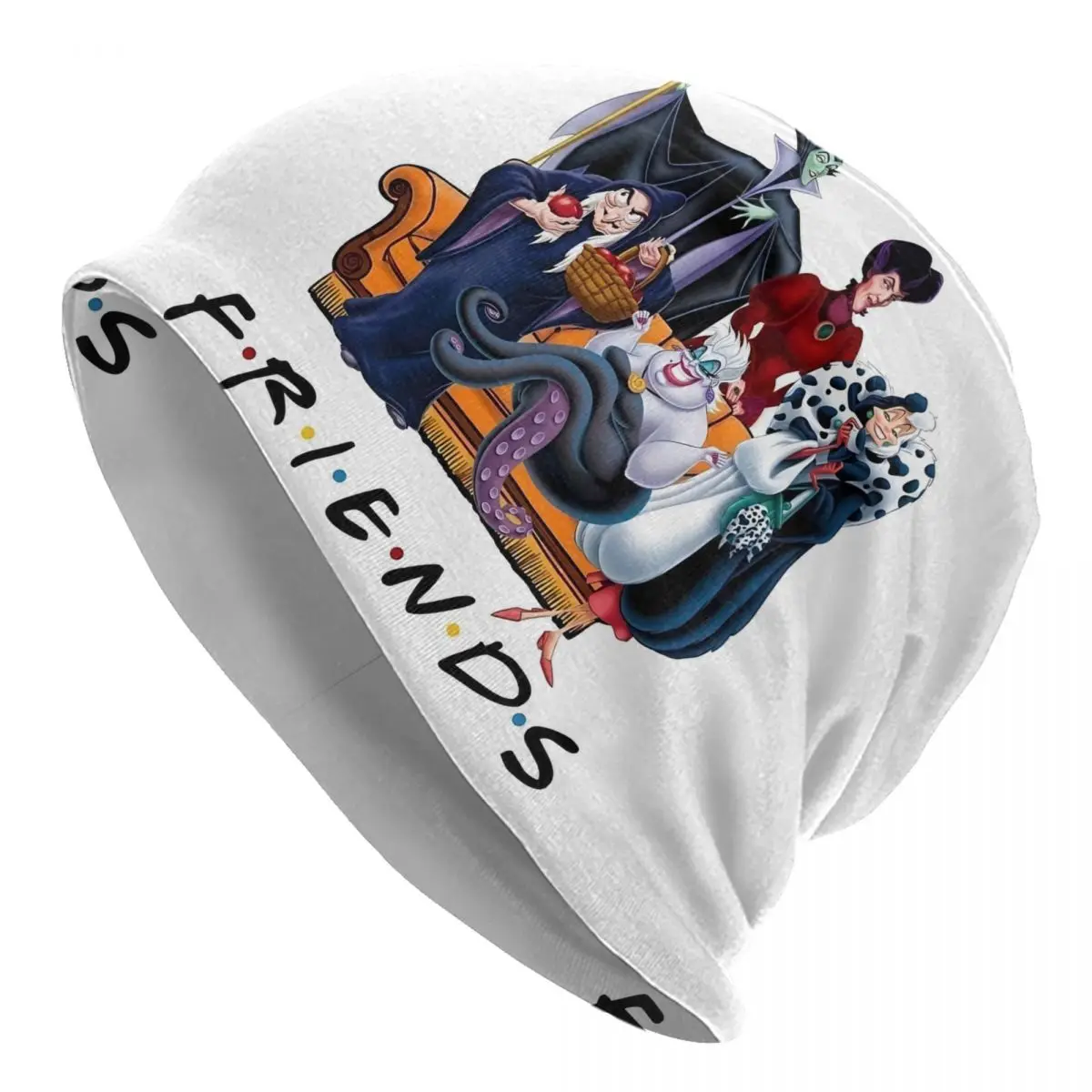 Custom Villains Women Wicked People Skullies Beanies Caps Winter Warm Knit Hat Fashion Classic Cartoon Movie Bonnet Hats Ski Cap