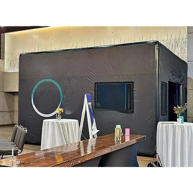 Popular Outdoor Event Rental Sport Inflatable Golf Simulator Tent With Screen