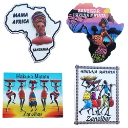 Tanzania Travelling Fridge Magnets Zanzibar Tourism Souvenirs Fridge Stickers Home Decor Wedding Gifts Magnetic Stickers