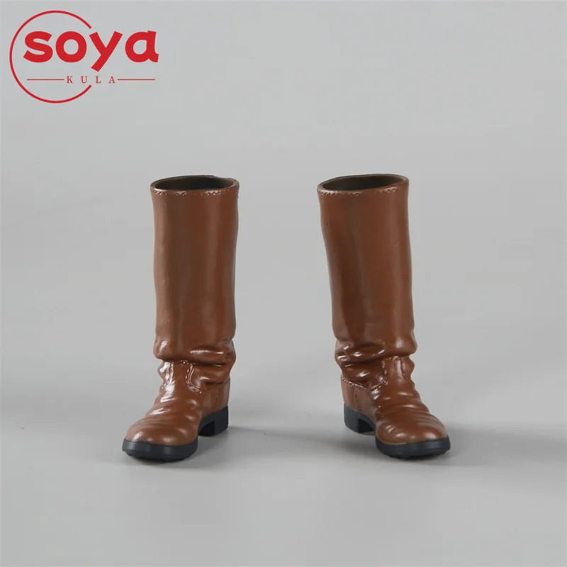 BROWN ART BSL-002 Botas de goma de tubo alto de soldado masculino a escala 1/6, zapatos huecos, modelo apto para cuerpo de figura de acción de 12 pulgadas