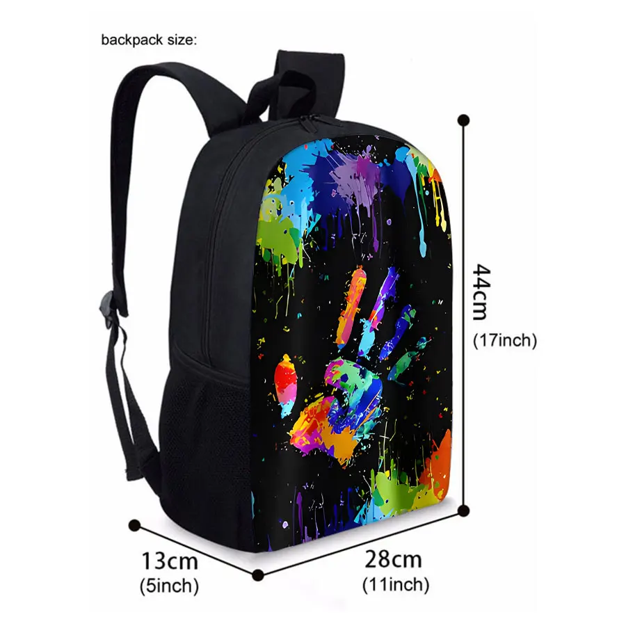 حقيبة ظهر ملونة بنمط راحة اليد بطبقة واحدة للأولاد والبنات أفضل الهدايا حقيبة مدرسية كرتونية ثلاثية الأبعاد لحقائب الأطفال #2