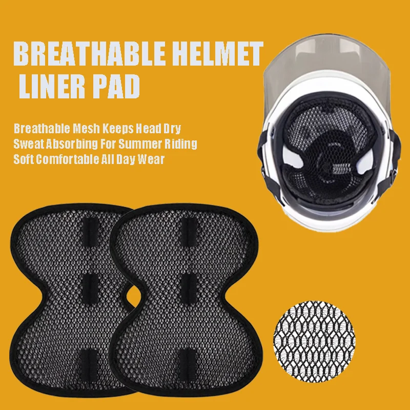 

Motorcycle Helmet Replacement Inner Liner Breathable Cooling Mesh Cushion Sweat Absorbing Soft Wear Resistant Portable Pad