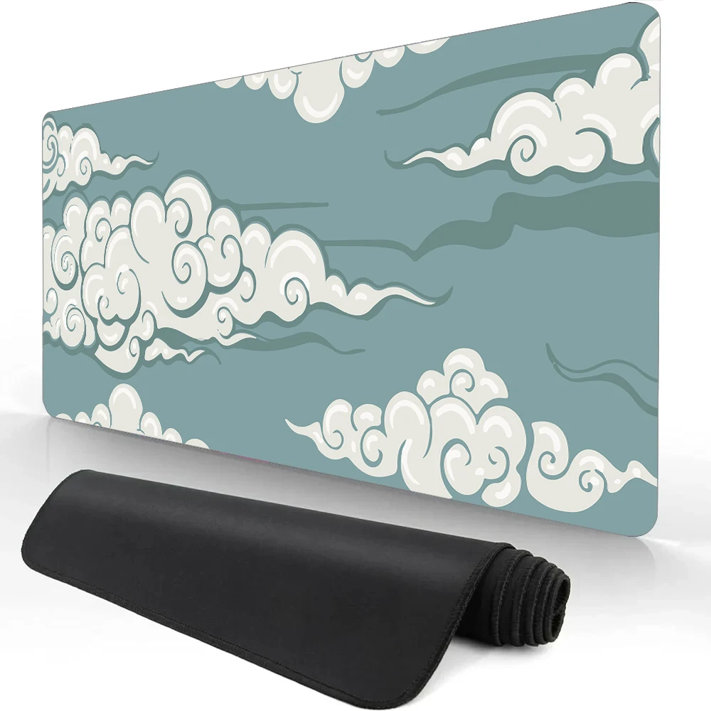 

Cute Cloud Gaming Mouse Pad Rubber Non-Slip HD Large Desk Mat Gamer Table Keyboard Cushion Carpet xxl Laptop Computer Rug 40X90