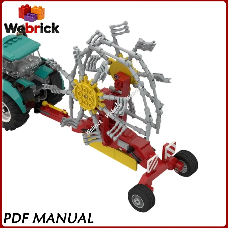 

Farm Tractors Expansion Pack MOC Bricks Multifunctional Farm Vehicle Accessory Blocks Modular Building Parts