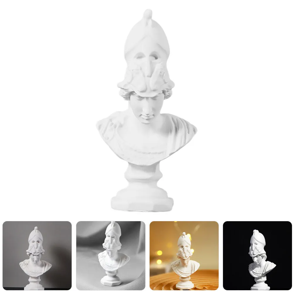 Greek Athena Resin Bust Sculpture Classical Art Statue Home Decor Sculpture for Creativity Space Famous Bust Statue