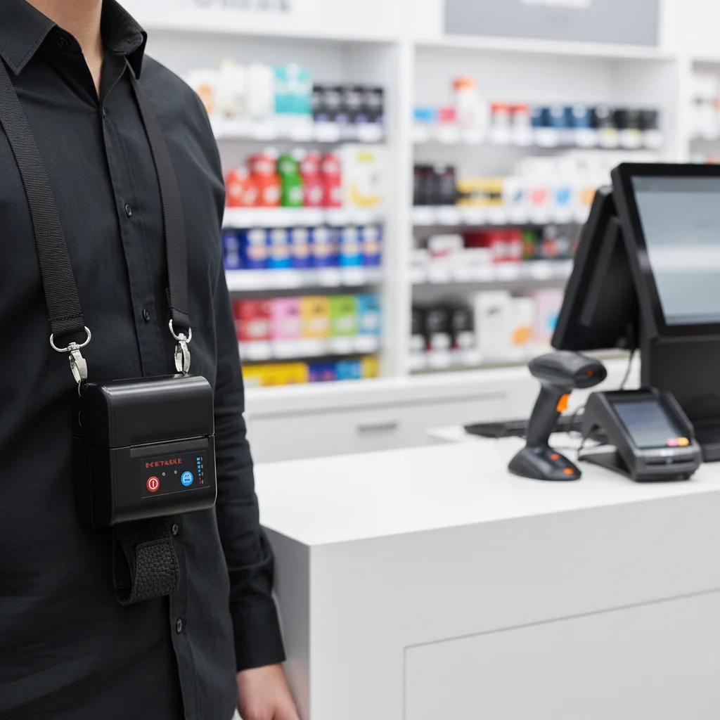 

2Inch Handy Imprimante Portable Thermique Wireless Bluetooth Mini Thermal Receipt Label Barcode Mobile Printer for Cell Phone