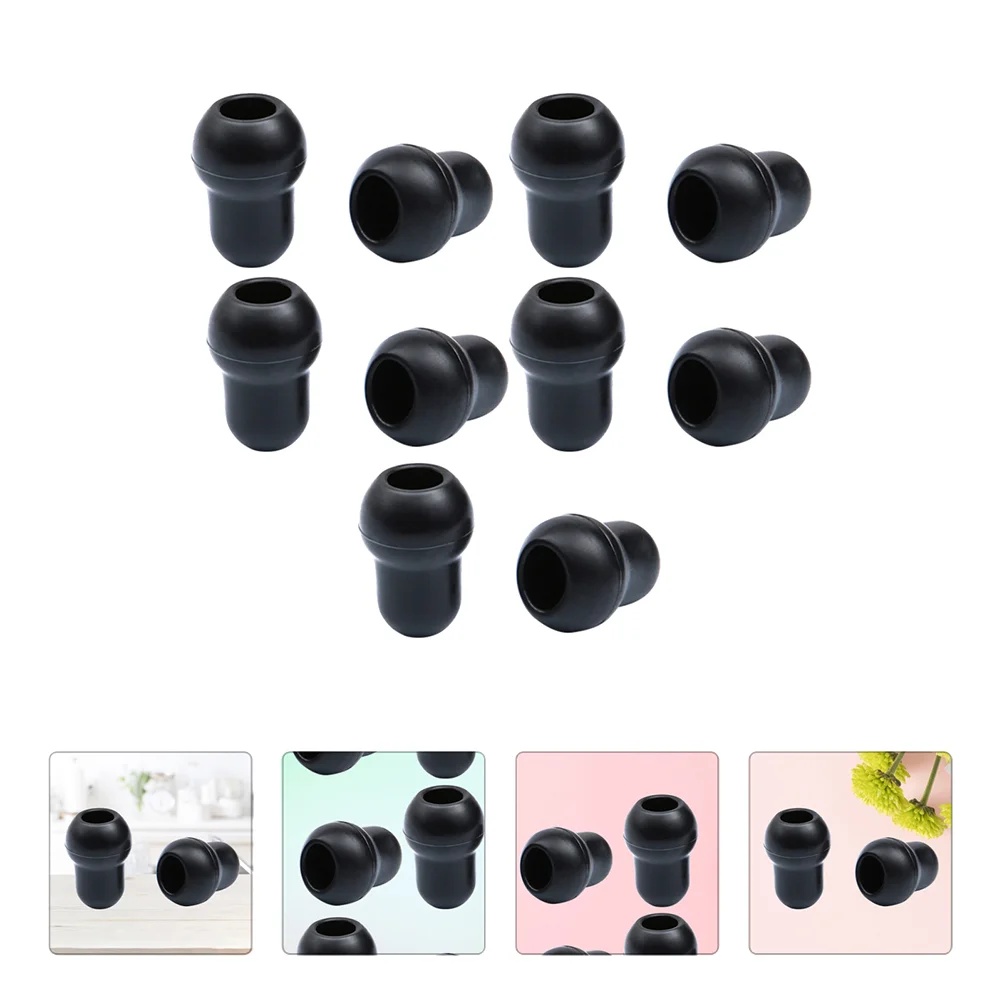 12 Pcs Stethoscope Earplugs Earbuds Accessory Echoscope Replacement Black