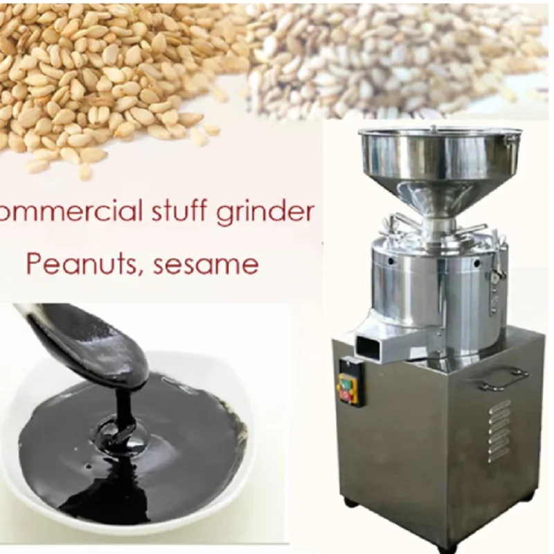 

Коммерческий шлифовальный станок для кунжута, машина для производства кунжутного ореха, какао-масла, коммерческий коллоидный шлифовальный станок для соуса