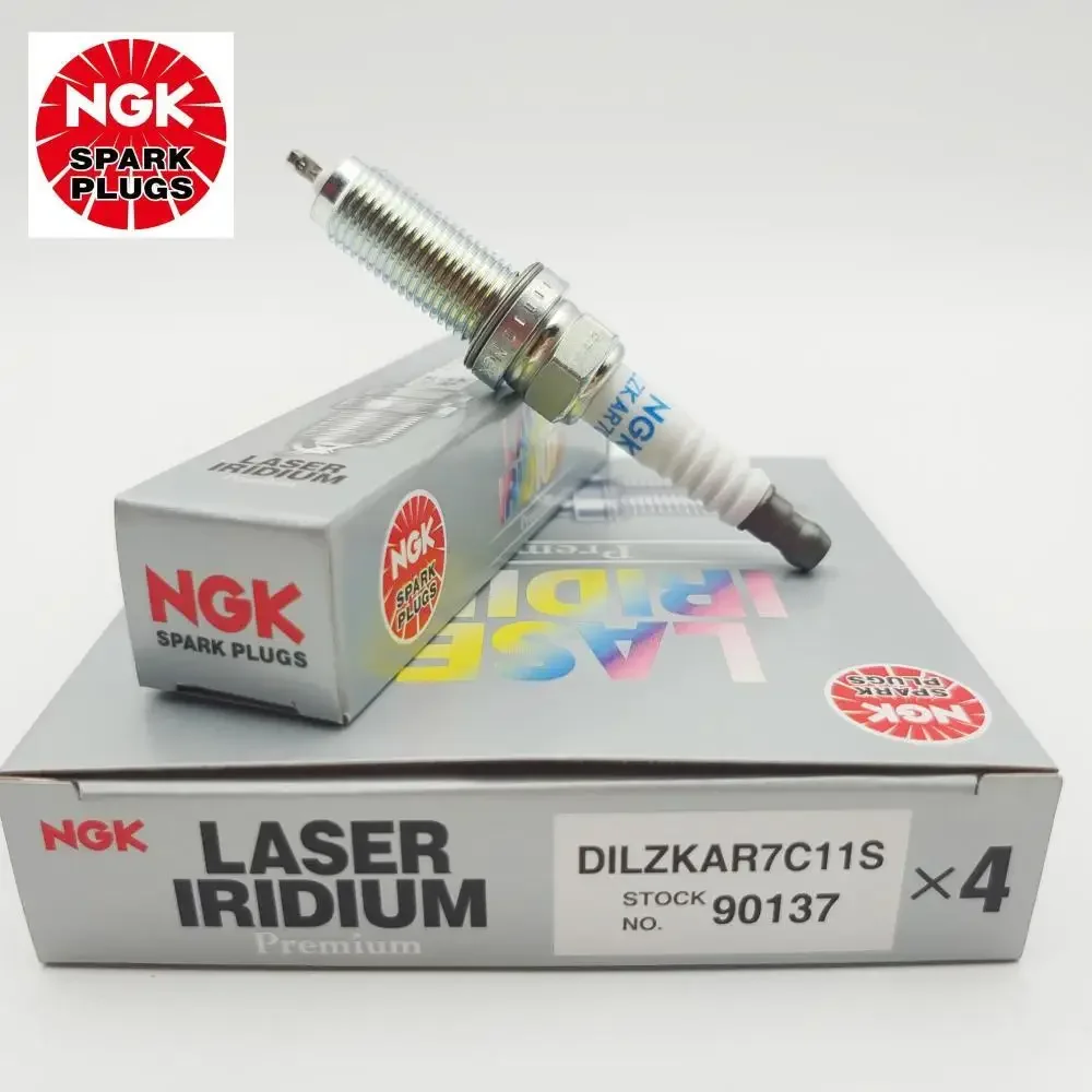 4Pcs Original NGK DILZKAR7C11S 90137 Brand New Laser Iridium Spark Plugs For Honda Fit XRV CITY VEZEL Greiz 1.5L 2015-2018 L15B5