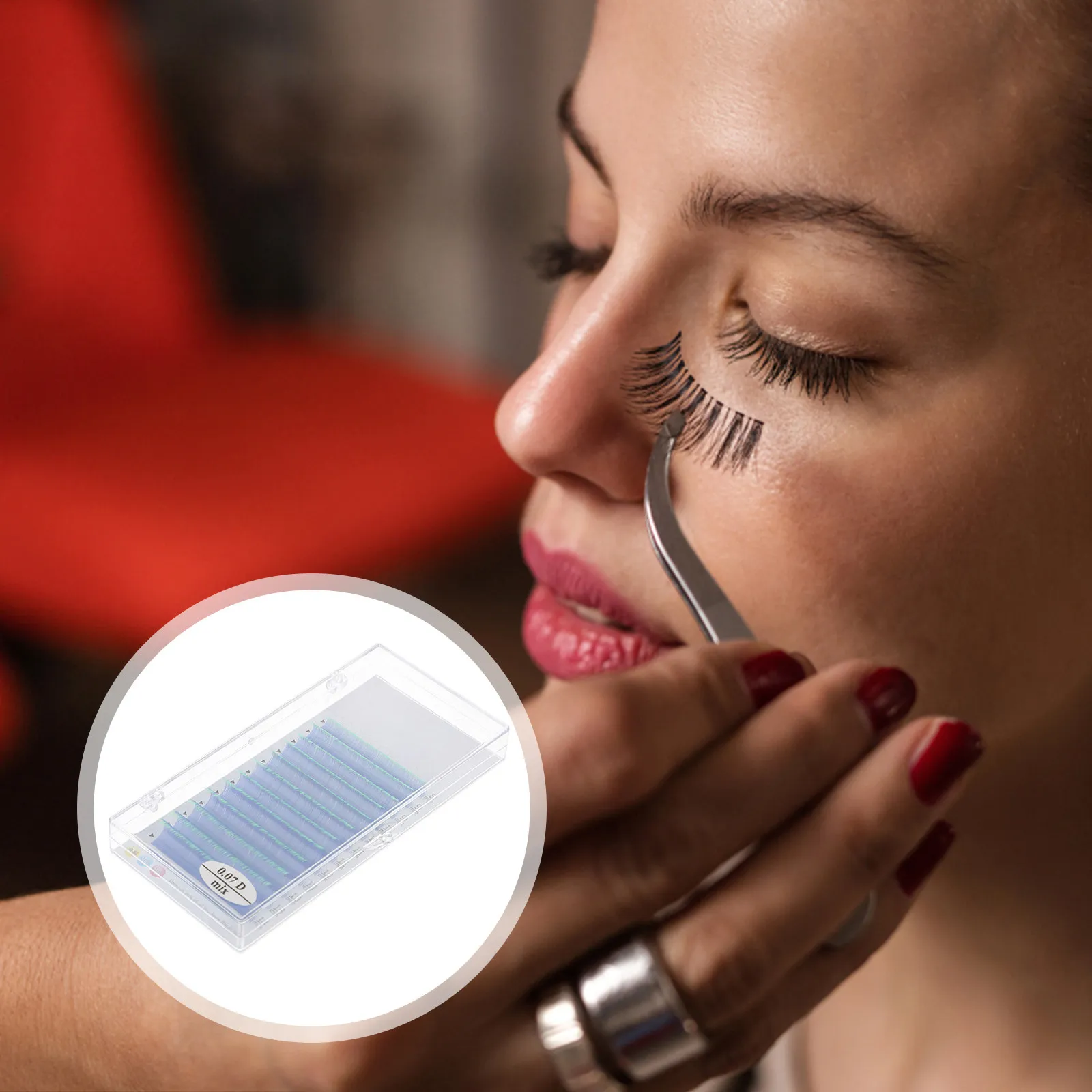 

1 коробка флуоресцентных накладных ресниц ручной работы, натурального вида, для особых случаев, модные аксессуары для глаз для женщин