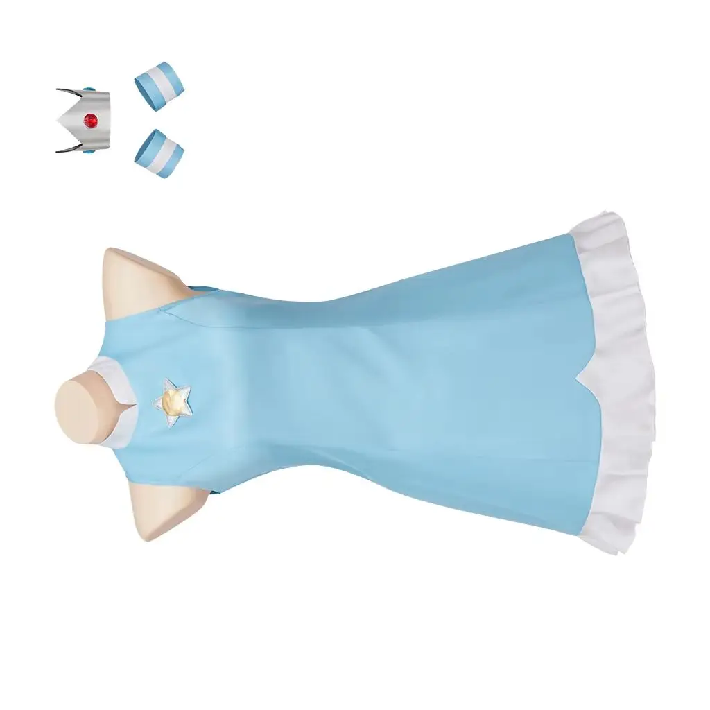 

Game Cosplay Rosalina Costume Women Cute Blue Tennis Dress Uniform Suit Halloween Carnival Party Princess Disguise Sportswear