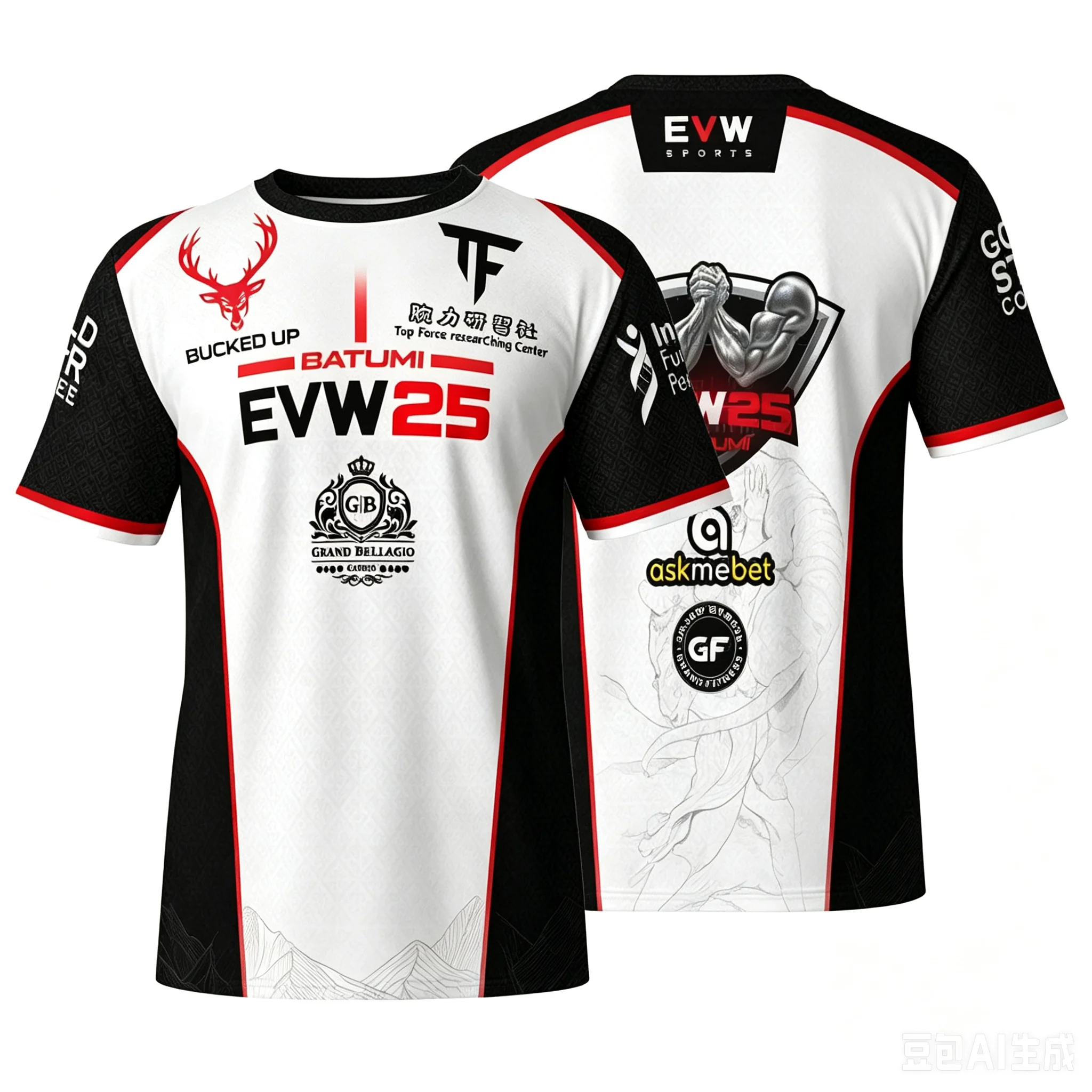 2026 New The East VS West Series 25 Armwrestling T-Shirt Atlantic City Sports Jersey for Adults & Kids