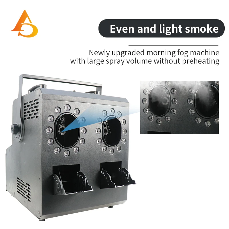 2 Ways LED Bubble Fog Machine 900W Remote DMX Smoke Bubble Blower For Wedding Party Stage Events