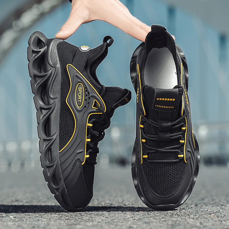 YRZL Men's Sneakers Casual Running Sneakers for Men Sports Shoes Anti Slip Professional Training Shoe Jogging Walking Mens Shoes