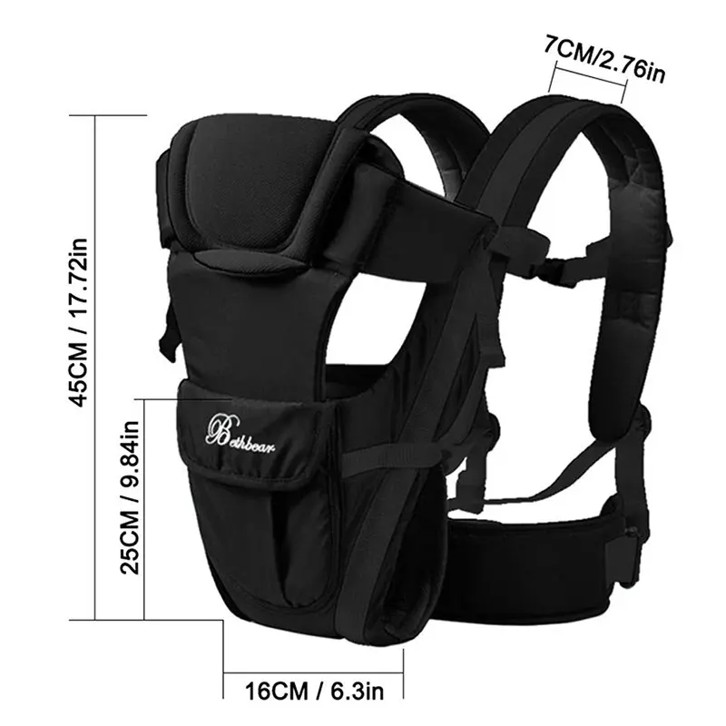 Baby Carrier Backpack Breathable Front Facing 4 in 1 Infant Comfortable Sling Backpack Pouch Wrap Baby Kangaroo New