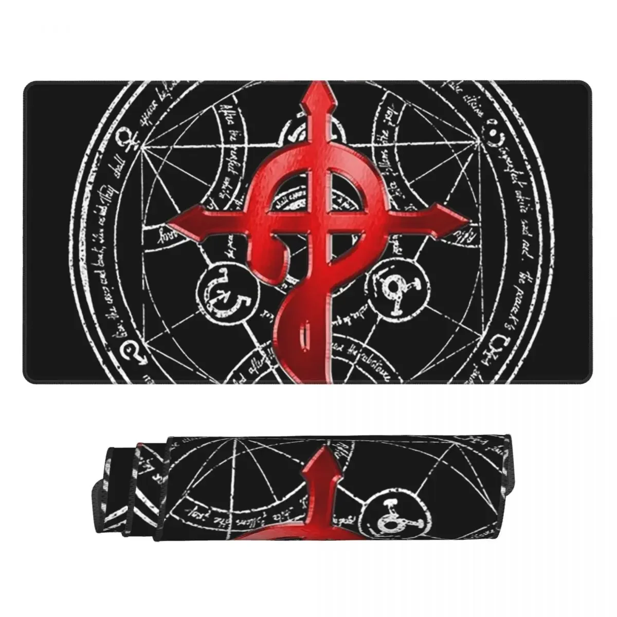 Large Mouse Pad Fullmetal Alchemist Transmutation Symbol Gamer PC Laptop Mats KeyboardAccessories Desk Mat
