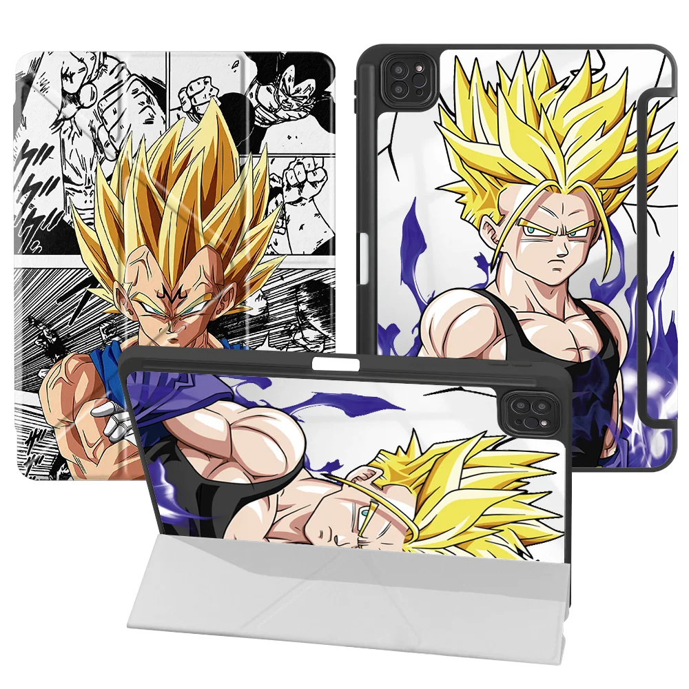 Tablet Case For iPad Pro M4 13 2025 2026 12th 9th 10th Gen Air 8 M2 M3 3 Mini 7 6 5 11th With Pen Slot Cover Japan Dragon Balls