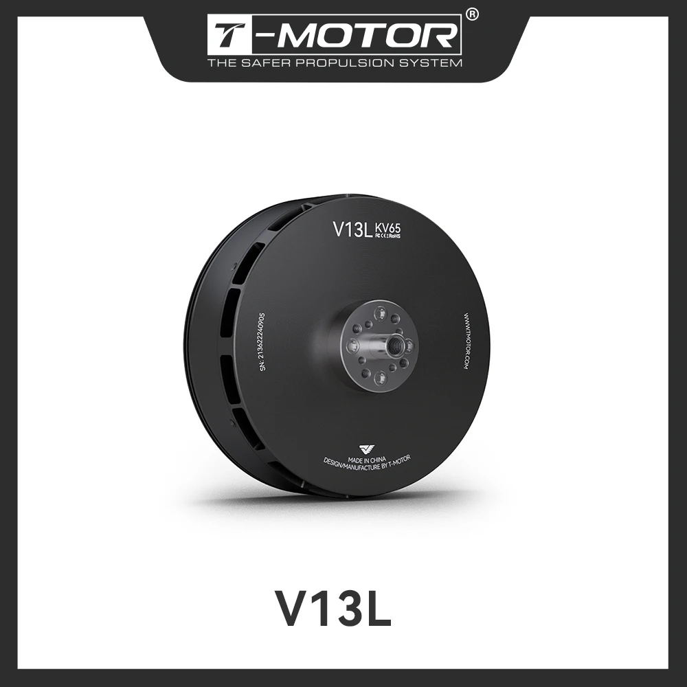 

T-MOTOR V13L KV65 24S Бесщеточный большой дронный двигатель Vtol