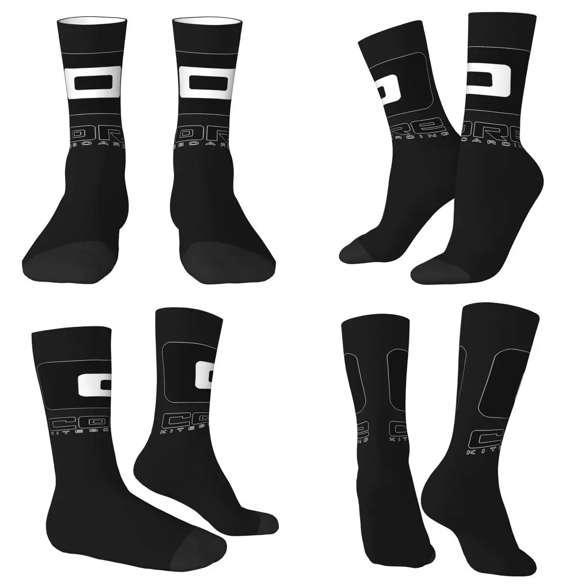 

CORE KITEBOARDING Socks Harajuku Sweat Absorbing Stockings All Season Long Socks Accessories for Man's Woman's Birthday Present