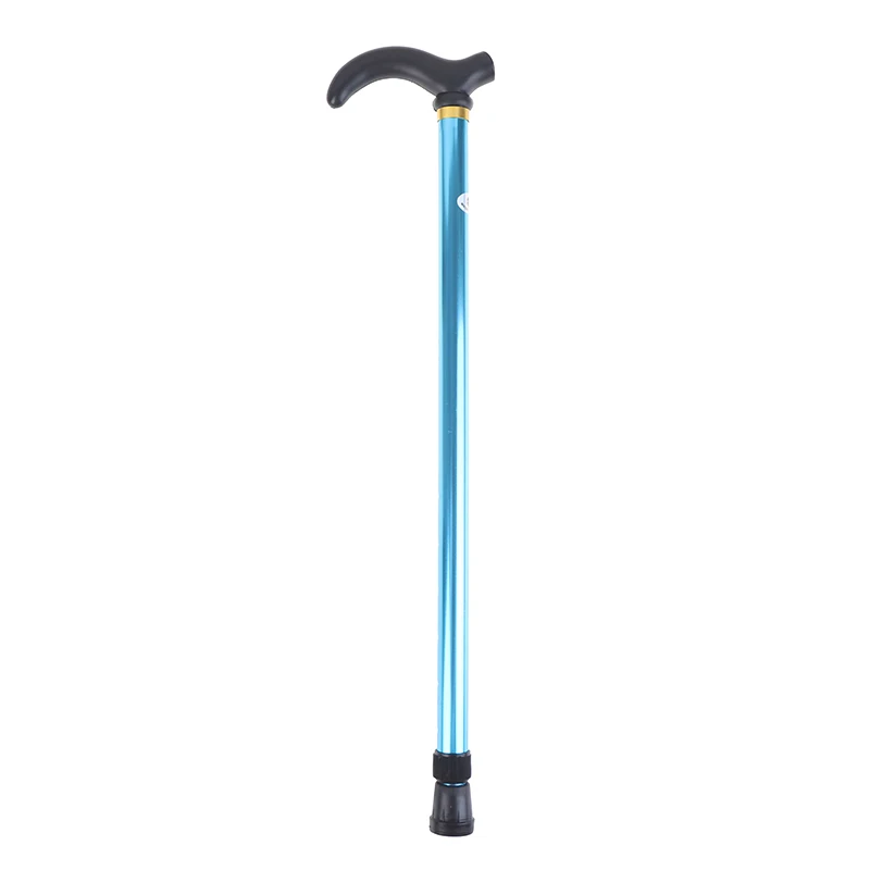Bastón ajustable de aleación de aluminio, muleta antideslizante estable de 2 secciones, altura de bastón de senderismo para anciano, 75-90cm, 1 ud.
