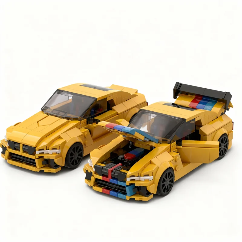 

448PCS MOC City Champions Super Car Free Sport M4 F82 Model Technology DIY Creative Building Blocks Display Birthday Gift Home