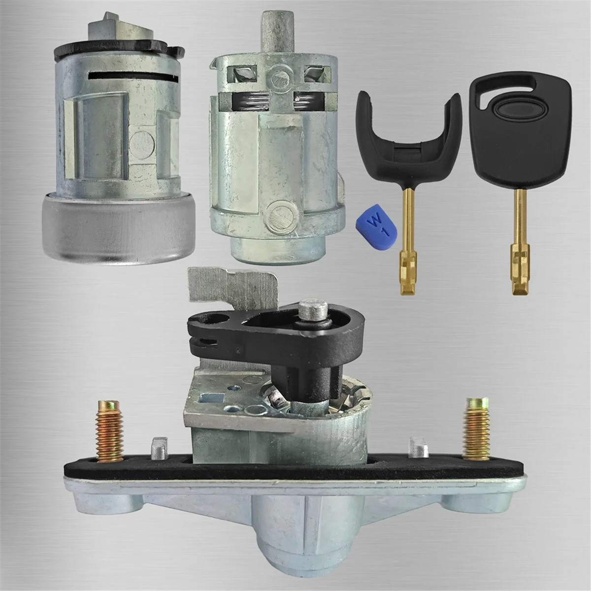 #02J Automotive Parts & Accessories,Car Lock Set Ignition Switch Door Lock Trunk Lock,Zinc alloy + copper + plastic