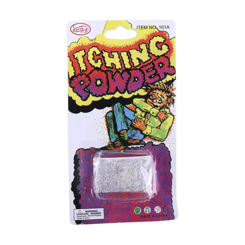 Regalo Parodia Giocattoli Gioco divertente Trucco divertente Forniture per feste Puntelli per feste Prurito in polvere Scherzo Giocattoli Gag Scherzi Giocattoli Pesce d'aprile