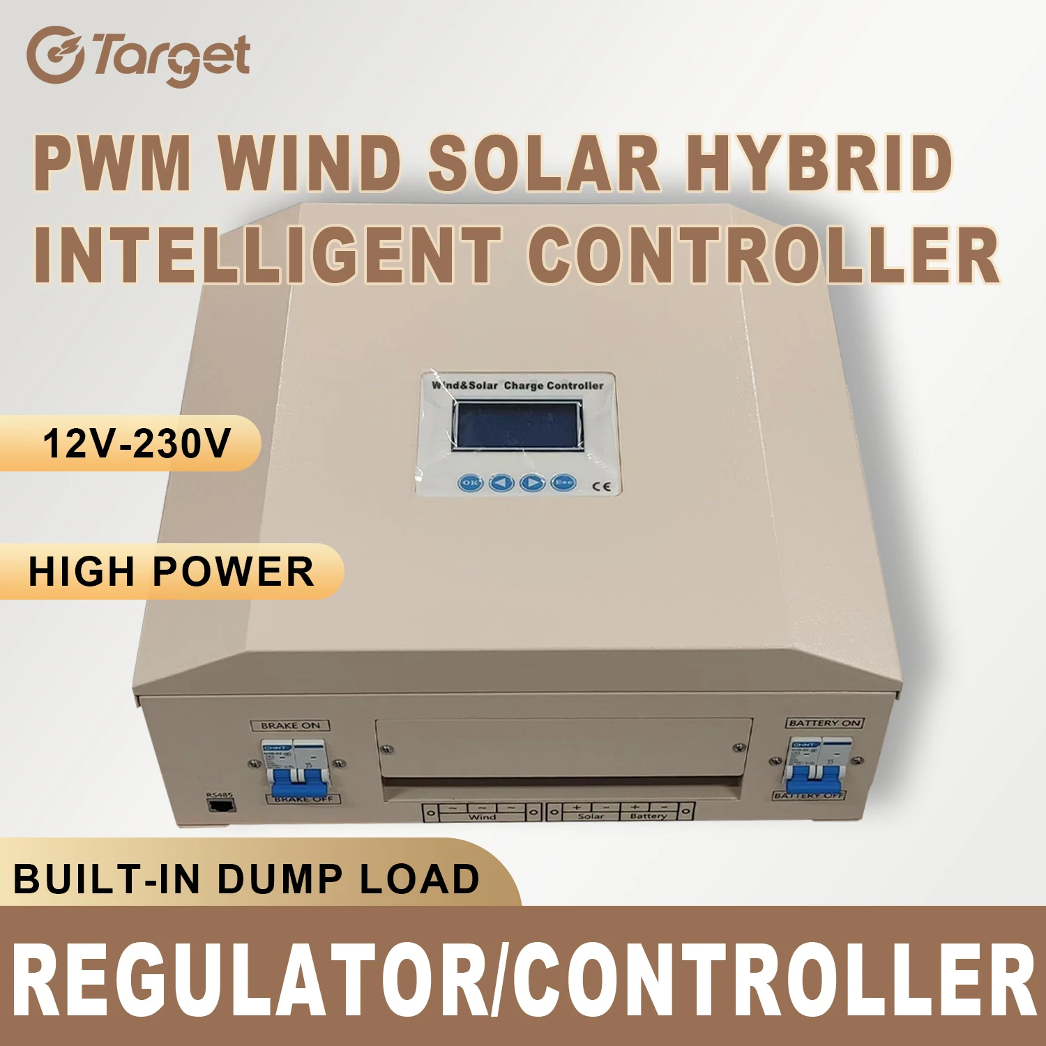 

Hybrid Charge Controller 3000W 10000W 20KW 25KW 60V 230V 120V Solar Panel Wind Generator Regulator for Household System Lifepo4