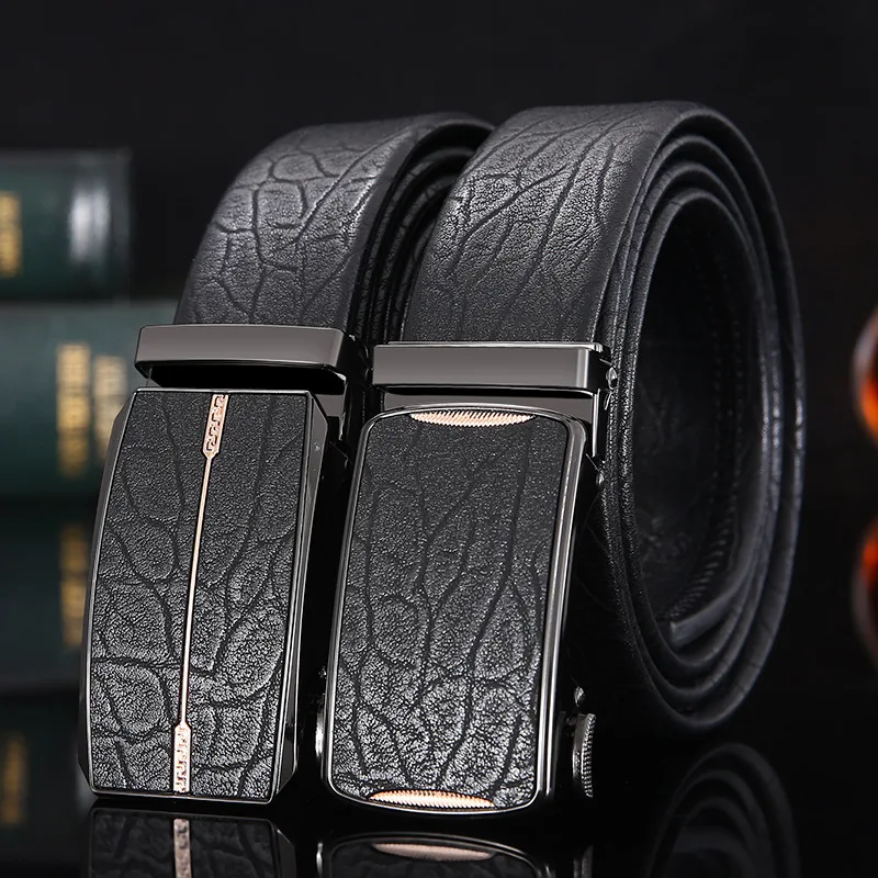 

Mens belts, cowhide automatic buckle belt, cowhide pants with belt, Jeans belt pairing Fashion and leisure