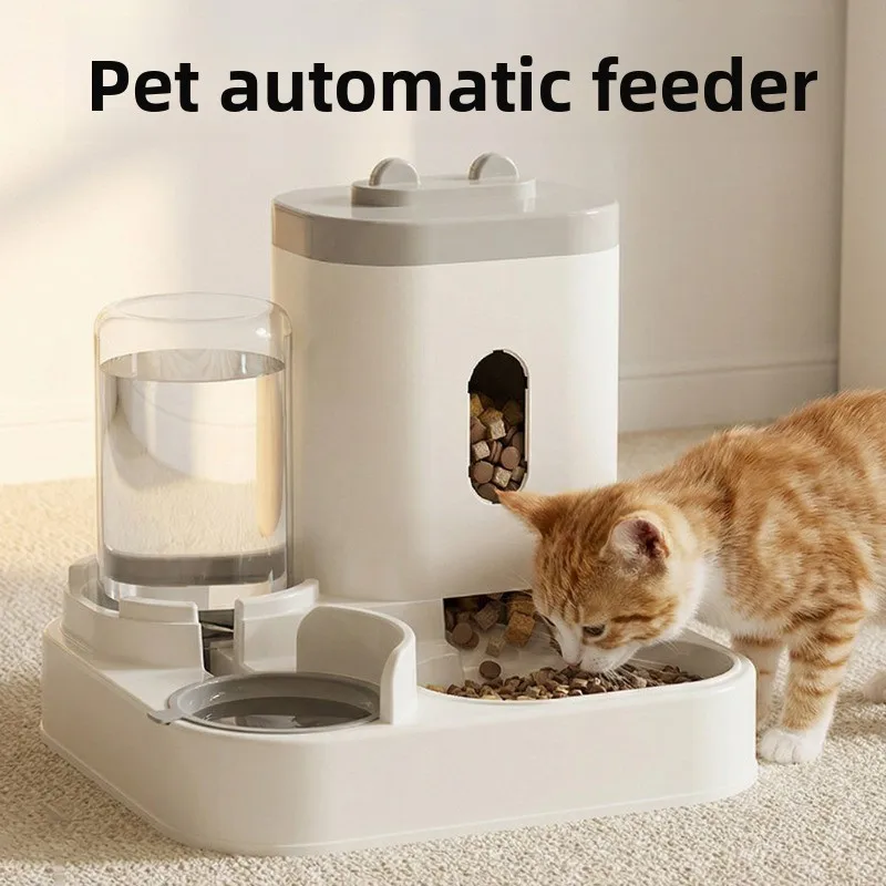 

best seller Cat bowl dog bowl cat food bowl, cat food automatic feeder water dispenser integrated pet water dispenser dual bowls