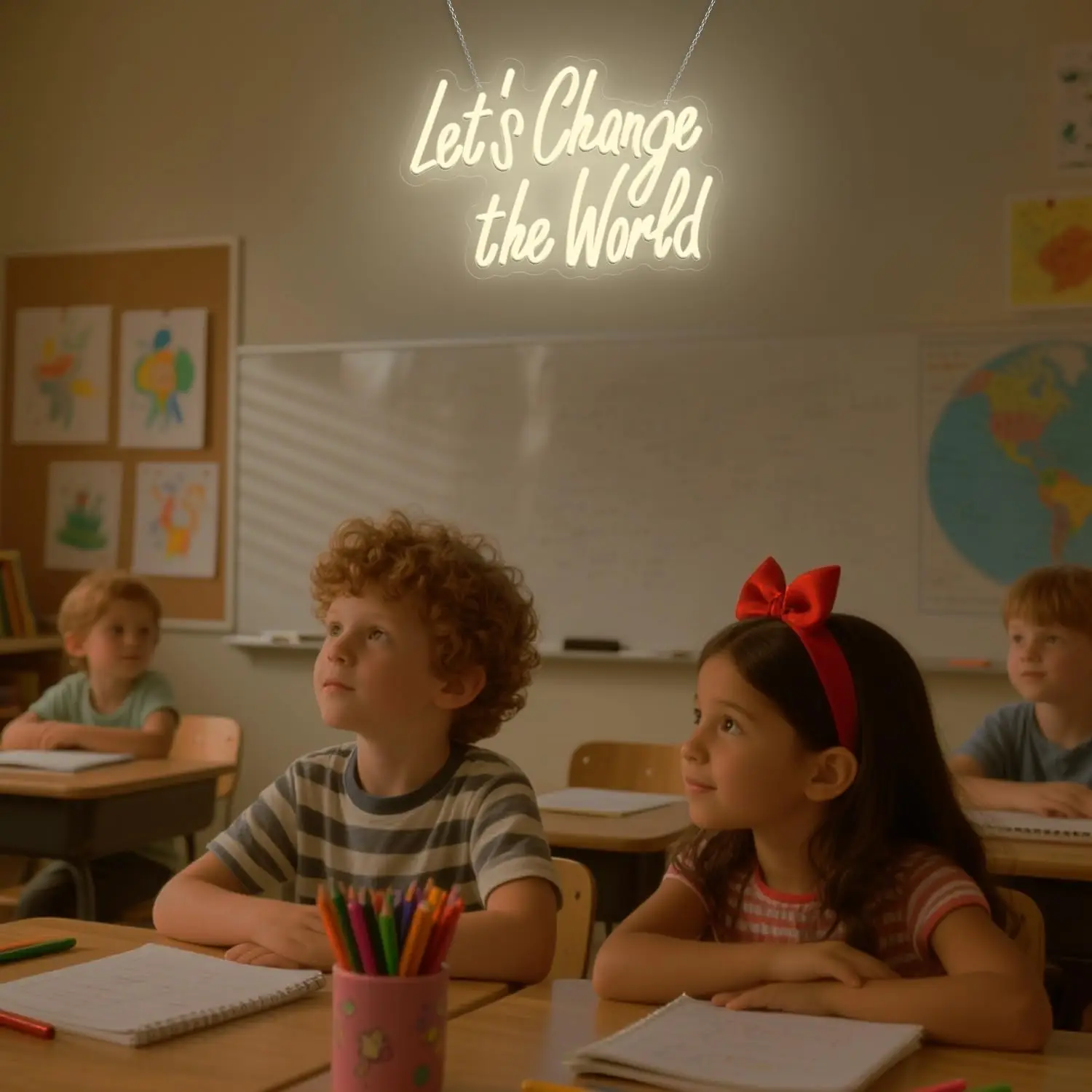 دعونا نغير علامات النيون العالمية للمقهى الفصول الدراسية ديكور ملون LED عكس الضوء ضوء النيون للحائط نادي حفلة زينة عيد الميلاد