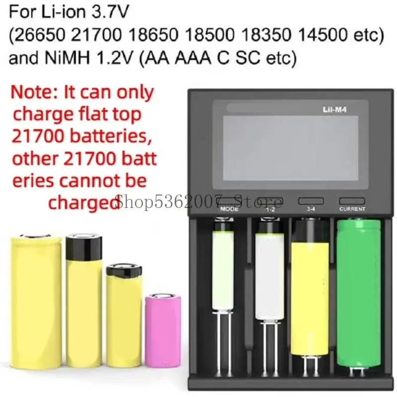 4 베이 LCD 디스플레이 배터리 충전 용량 테스터 18650 26650 22650 20700AA 3A 배터리 40JB