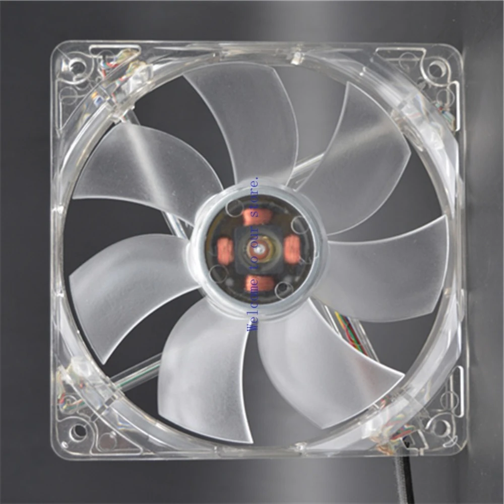 

For Tt 12cm Case Fan Ultra Quiet LED Blue Light 12025 Computer Cooling Fan 12cm Fan