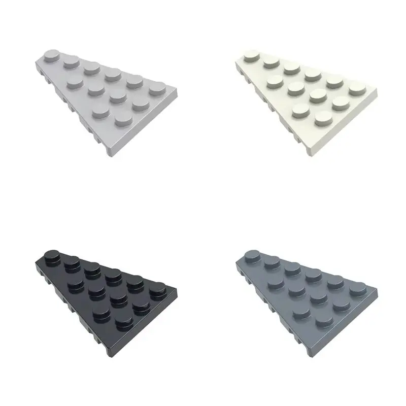20PCS 48205 Right Plate 6x4 Building Blocks Kit Wedge Board Assemble Bricks Particle Educational Toys Children Birthday Gifts