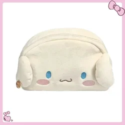 Kawaii Sanrio Cinnamoroll Plush Pen Case Girls Cartoon Anime Pochacco Hello Kitty Student Stationery Storage Bag Birthday Gift