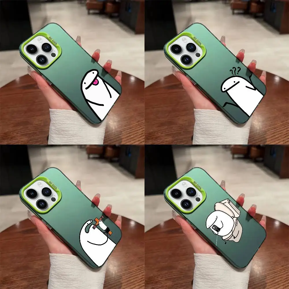 

Stickerman F-Flork Meme Jesus Cross Phone Case For iPhone 16,15,14,13,12,11,Mini,Pro,E,SE4,XS,MAX Green Candy Matte Shell