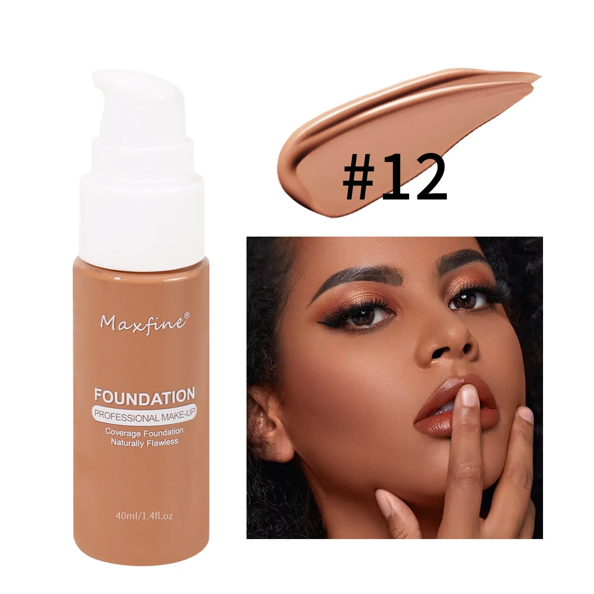 Matte Liquid Foundation Effective Concealer Waterproof Sweat-resistant Makeup Professional Light Thin Delicate Foundation