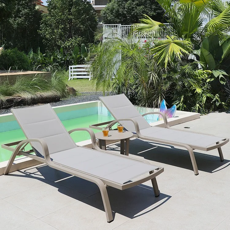 

Nordic Outdoor Lounging Waterproof Sunscreen Balcony Villa Hotel Courtyard Garden Outdoor Swimming Pool Beach Loungers