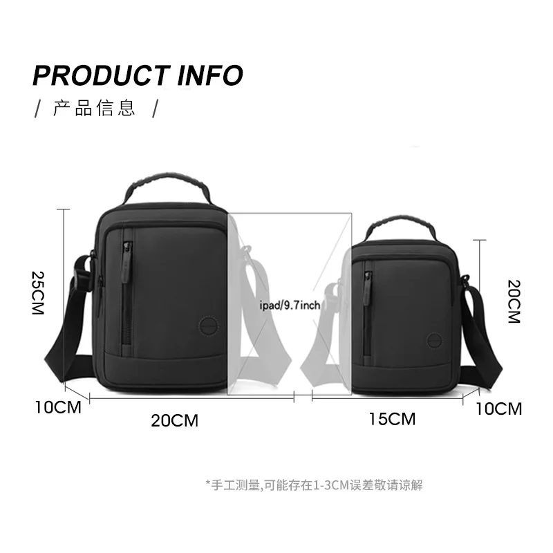 New Fashion Casual Men's Crossbody Bag Simple Urban Travel Handbag Large Capacity Outdoor Versatile Shoulder Bag Phone Bag