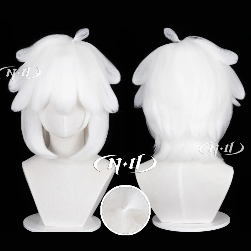 

ND Luo Xiaohei White Hair The Legend of Luo Xiaohei Cosplay Wigs Hair Hairpiece for Comic-con Cosplayer Halloween Costume Party