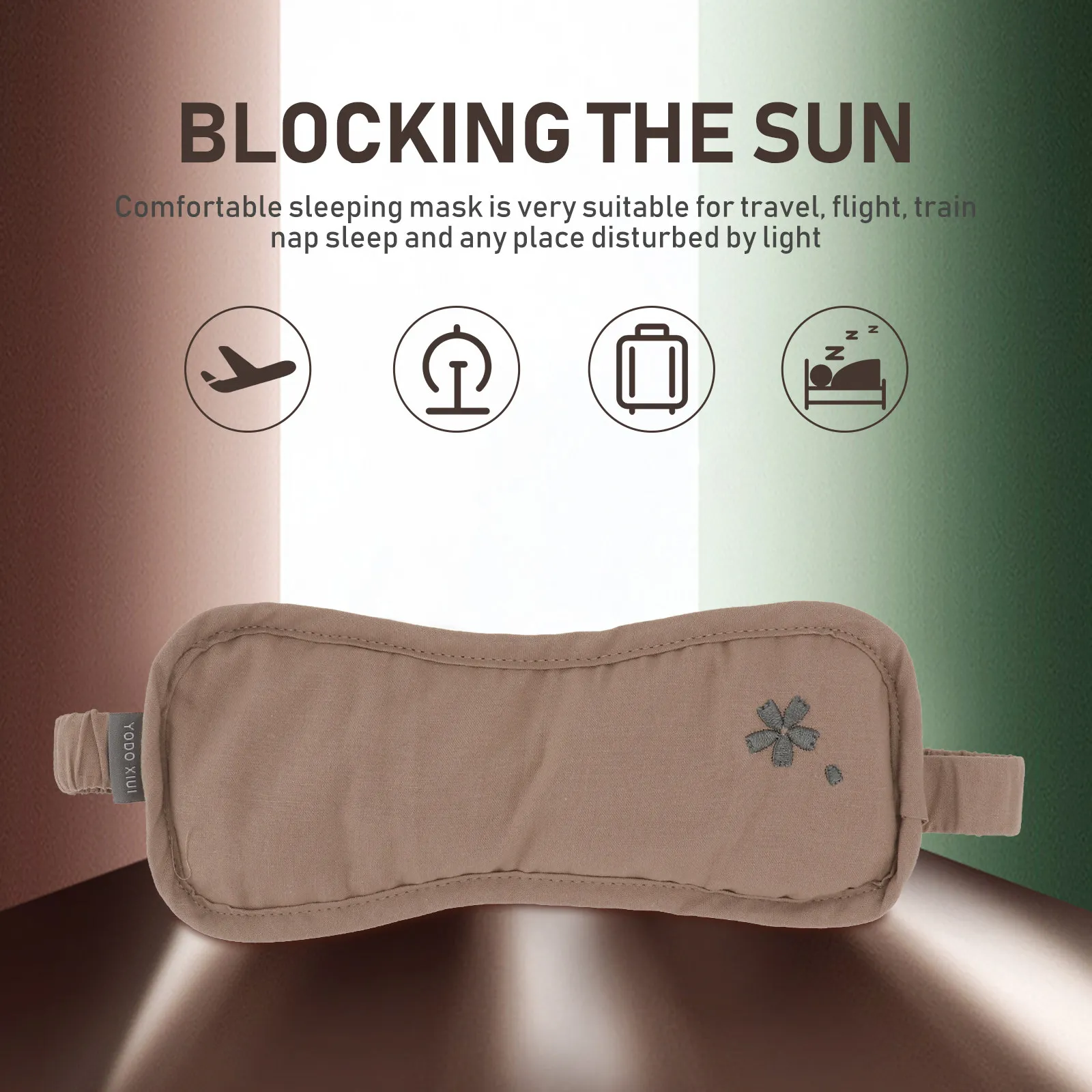 

Weighted Eye Pillow Compression Sleep Mask Light Blocking Eye Care Mask for Sleeping Relaxing Resting Fatigue Relief Anywhere