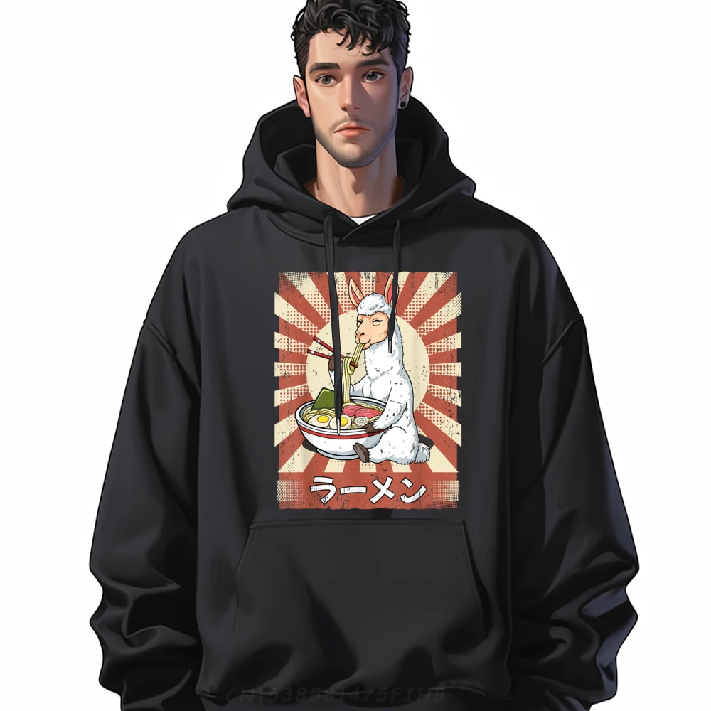 

Ramen Alpaca Noodle Soup Ramen 3xl Men Clothing New Hoodies High Quality Men's Sweater Graphic