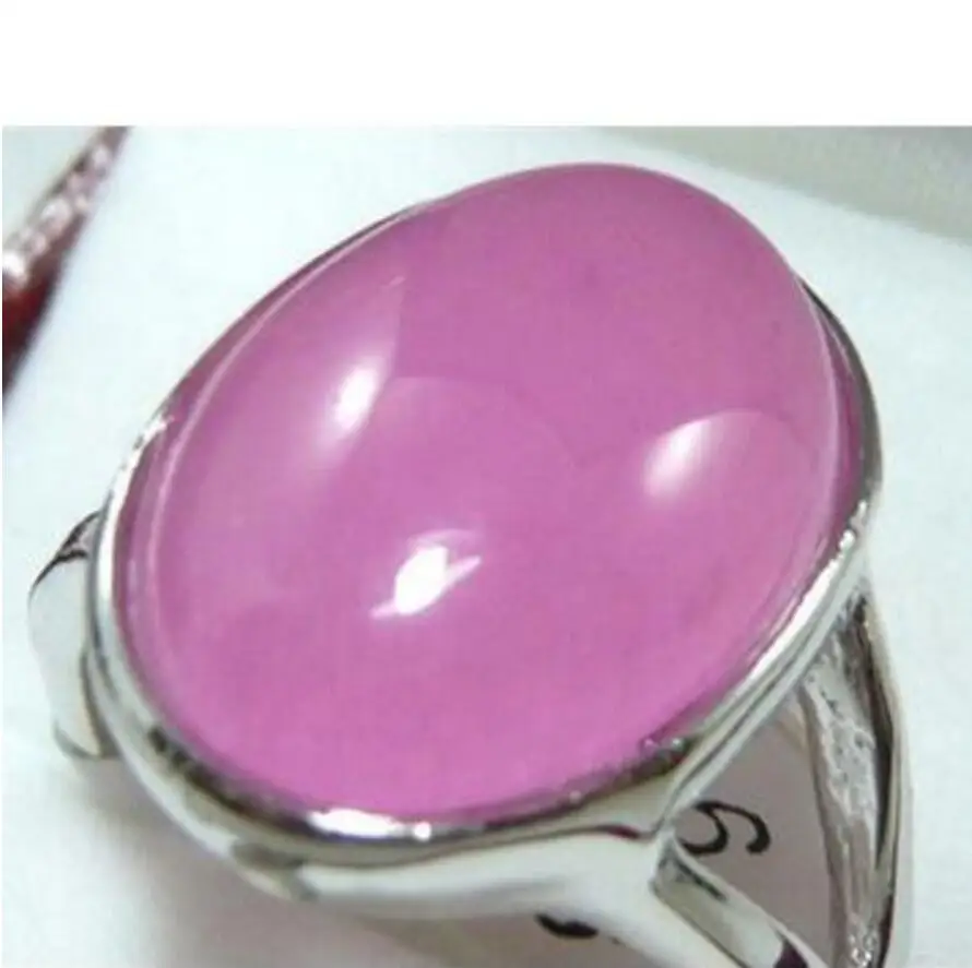 

Stunning pink jade agates bead ring(#6,7,8)