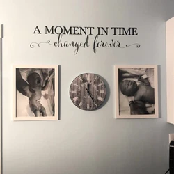 A Moment in Time Changed Forever Photo Picture Wall Sticker Bedroom Living Room Memory Family Love Wall Decal Home Decor