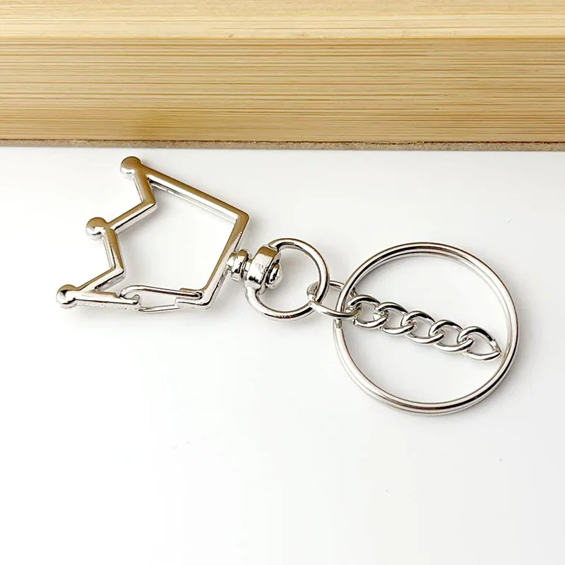 12–24 Stück runde Schlüsselanhänger, drehbare Verschlüsse, Katapult-Verschlüsse, Kronen-Schlüsselanhänger, DIY-Schmuck, Spielzeug, Herstellung, Anhänger, Links, Zubehör – Detail 8