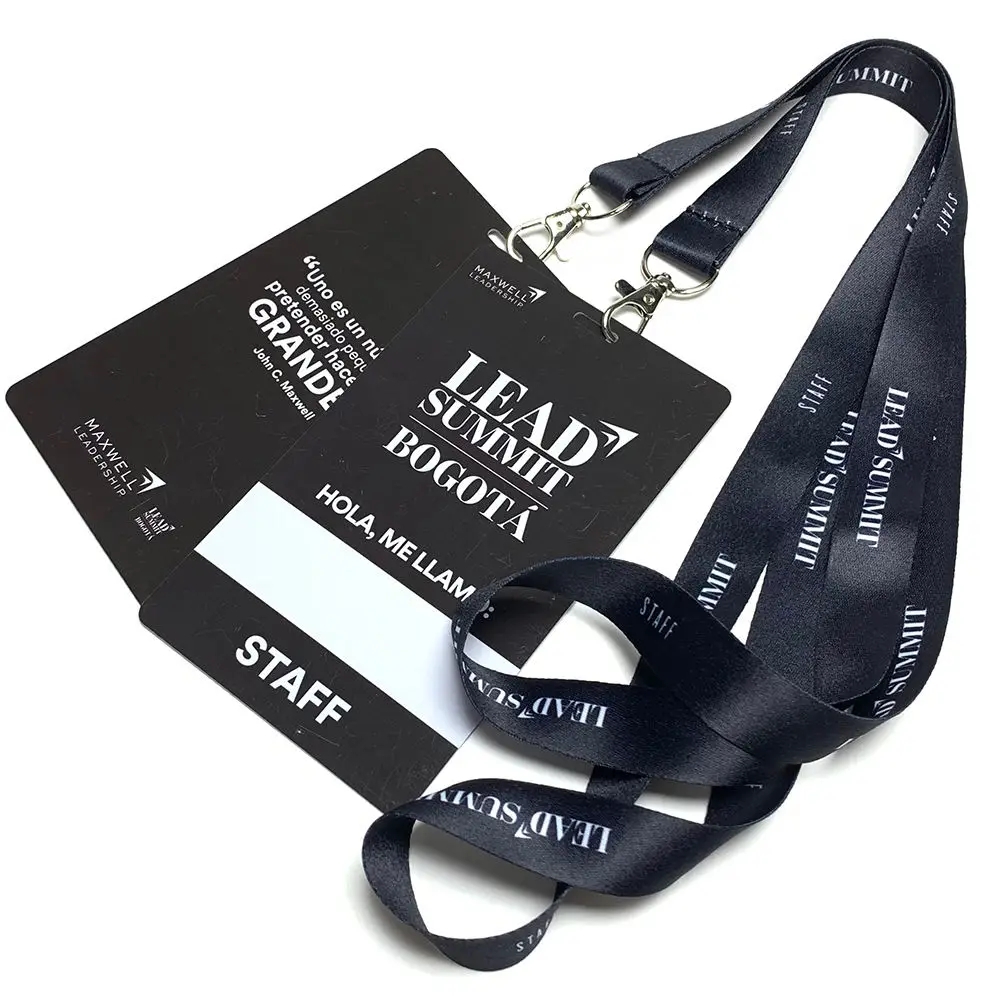 Custom PVC Student Employee ID Cards VIP Event Gift Cards With Punch Holes Lanyards Custom Printed Plastic Cards