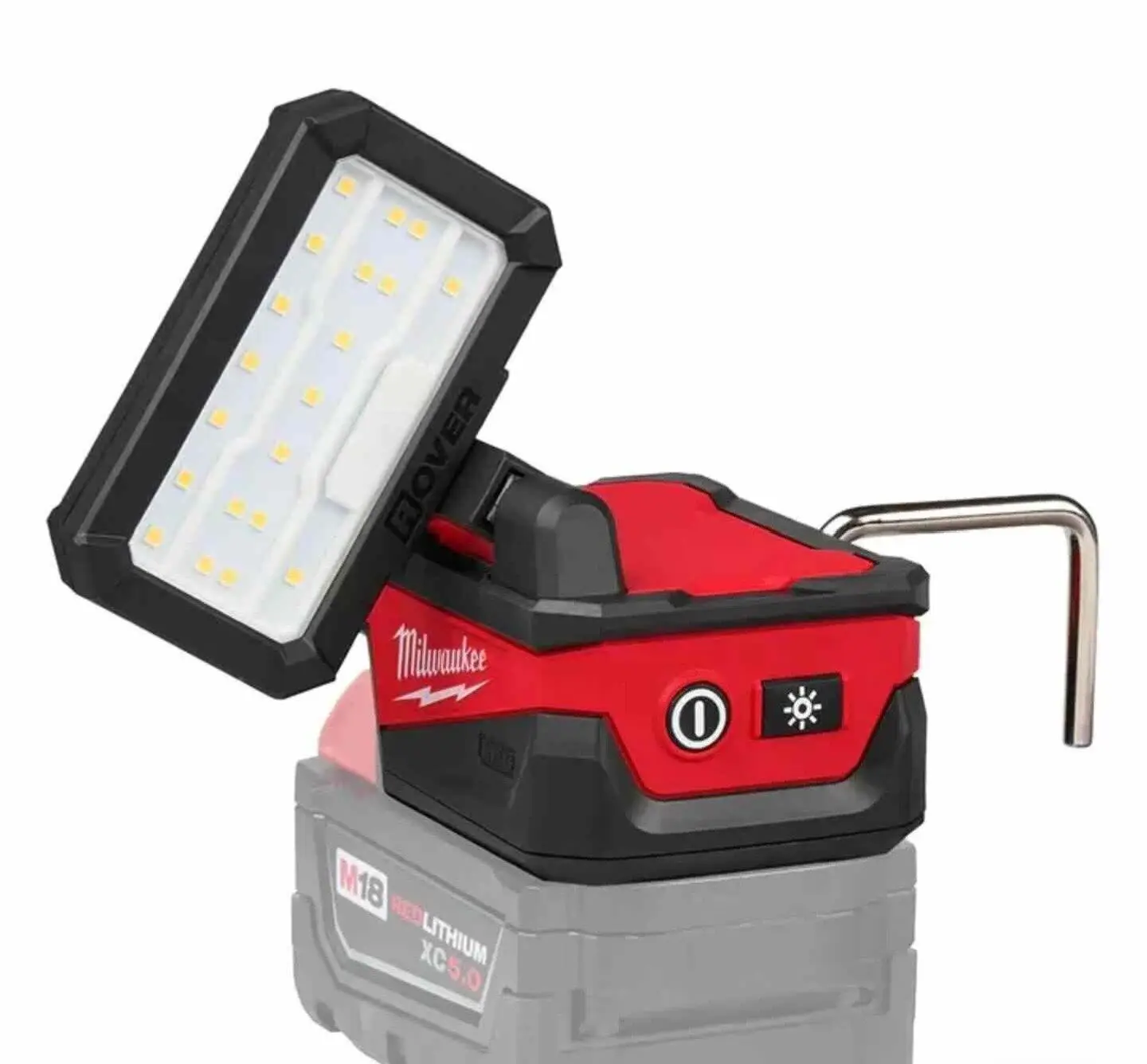 Milwaukee M18ALIS-0 18V Cordless LED Work Light Portable Rotatable Flood Light with USB Charging for Jobsite Workshop